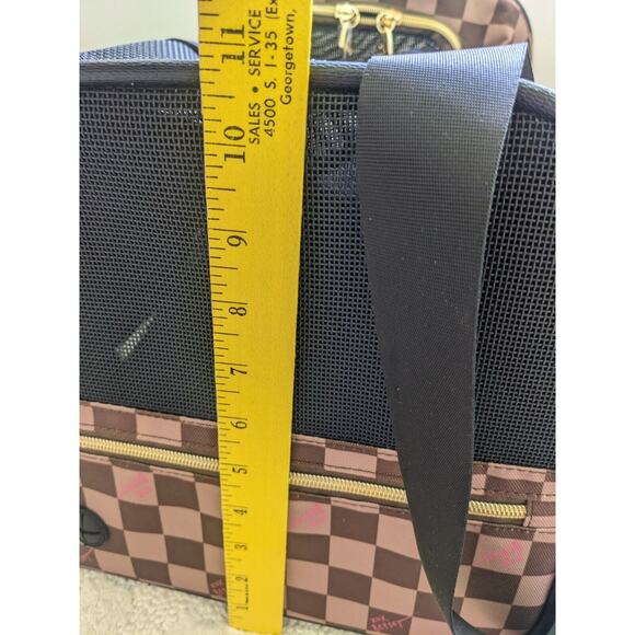 Betsey Johnson Pet Dog Cat Puppy Carrier 16 Lbs capacity TSA approved NEW check - Picture 4 of 5